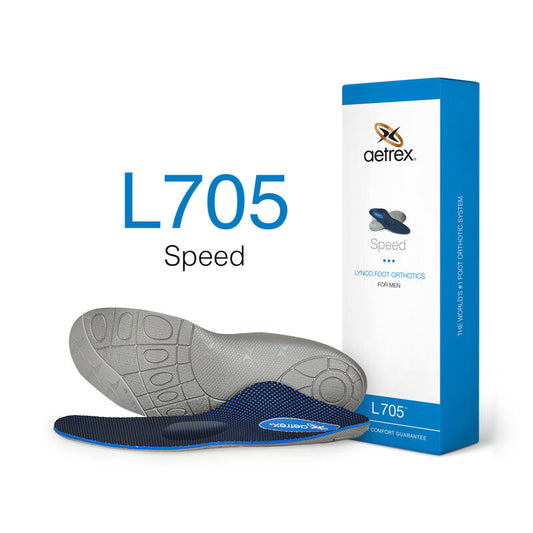 Aetrex Men's L705 Speed Orthotics W/ Metatarsal Support