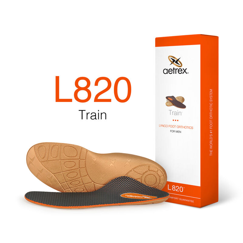 Aetrex Men's L820 Train Posted Orthotics